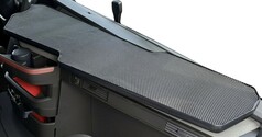 Maxi Tisch in schwarz mit schwarzer Leiste und Antirutschmatte