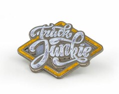 TJ PIN Truck Junkie "Yellow Wybert" Jubil�umsausgabe. Metall-Anstecker mit gelbem Rand.