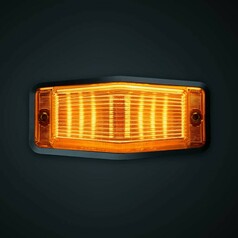 Double Dutch LED orange Positionslicht mit integriertem Warnlicht.