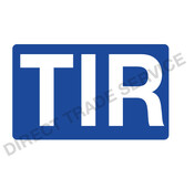 DTS Aufkleber TIR Schild blau