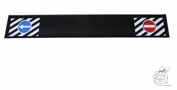 Lkw Heck Schmutzfänger, Farbe schwarz, mit Zacken und TS Logo