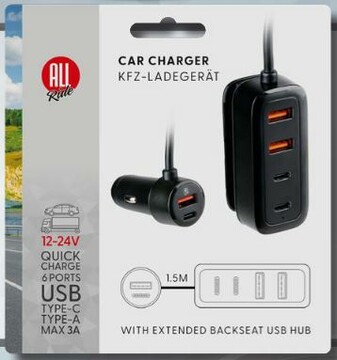 AR Ladeger�t USB-A + USB-C mit Verteiler (630466)