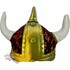 Kissen "Wikingerhelm" Plsch Style rot