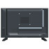 R�ckseite des Majestic 19" Smart TV in Schwarz mit Standf��en und Montagepunkten.