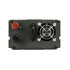 Dunkelgrauer Power Inverter aus Aluminiumlegierung mit roten und schwarzen Anschl�ssen, Sicherung und L�fter.