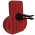Roter Poppy Mini "Eva" Lufterfrischer aus Kunststoff mit schwarzem Befestigungsclip f�r L�ftungsgitter.