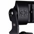 Detailansicht des schwarzen Aluminiumgeh�uses und der Halterung des LED Lichtbalkens X-Spider "VENOM" mit X-Spider Logo.