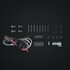 Installationskit f�r Strands NUUK DUO LED-Kennzeichenhalter: Kabelbaum, Schrauben, Bolzen, Abstandshalter und Montagezubeh�r.