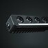 Schwarzer Strands NUUK D-LINE Lichtbalken mit mehreren LEDs, wei�er Positionslichtlinie und "strands" Logo.