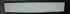 Flaches, rechteckiges LKW-Transparent aus Acryl, unbeschriftet, mit wei�er Leuchtfl�che und dunklem Rand.