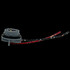 Graue Lampenfassung f�r LKW-Puppen mit Kabeln. BA15S Bajonettsockel.